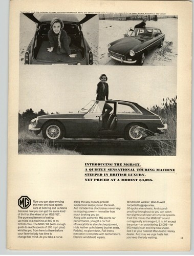 1966 mgb porte hardtop - mgb/gt,
